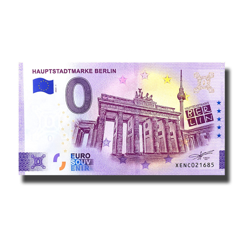 0 Euro Souvenir Banknote Hauptstadtmarke Berlin Germany XENC 2023-1