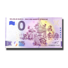 0 Euro Souvenir Banknote Wilhelm Busch- Max Und Moritz Streiche Germany XEBR 2024-2