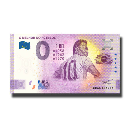 Pele Euro Souvenir Banknote O Melhor Do Futebol - O REI