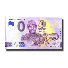 0 Euro Souvenir Banknote Bartosz Zmarzlik Poland PLBP 2024-1