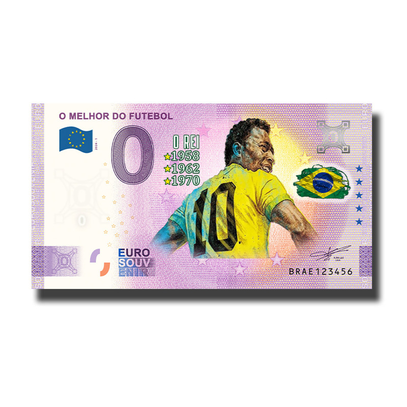 0 Euro Souvenir Banknote O Melhor Do Futebol Colour Brasil BRAE 2024-1