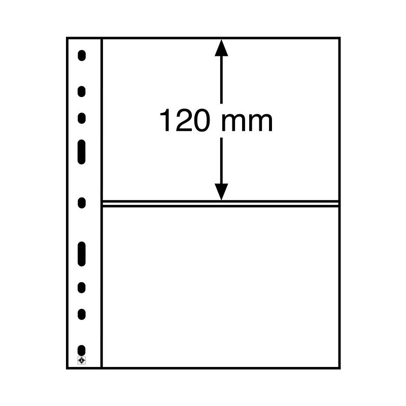 Leuchtturm Clear Plastic Pockets Optima 2c Pack of 10