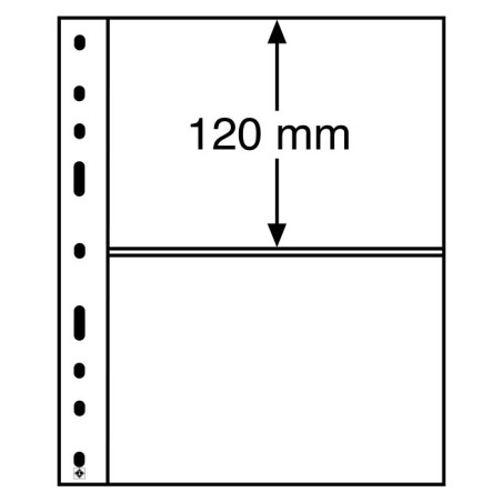 Leuchtturm Clear Plastic Pockets Optima 2c Pack of 10