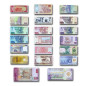 World Banknotes Uncirculated Set of 20: Libya, Indonesia Nigeria, Zimbabwe, Guyana and more