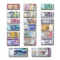 World Banknotes Uncirculated Set of 20: Libya, Indonesia Nigeria, Zimbabwe, Guyana and more