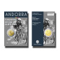 2024 Andorra 100 years of Skiing + Mountain Bike World Championship 2 Euro Coin Card Set of 2