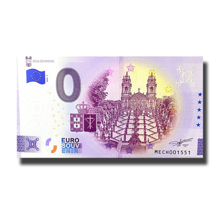 0 Euro Souvenir Banknote Bom Jesus Do Monte Portugal MECH 2024-2