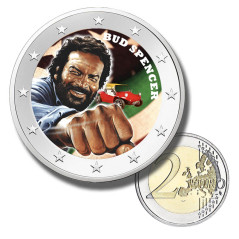2 Euro Coloured Coin Bud Spencer