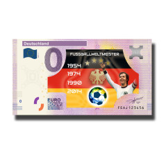 0 Euro Souvenir Banknote Deutschland Custom Colour Germany