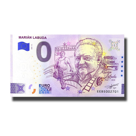 0 Euro Souvenir Banknote Marian Labuda Slovenia EEBS 2024-10