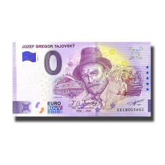 0 Euro Souvenir Banknote Jozef Gregor Tajovsky Slovenia EECB 2024-7