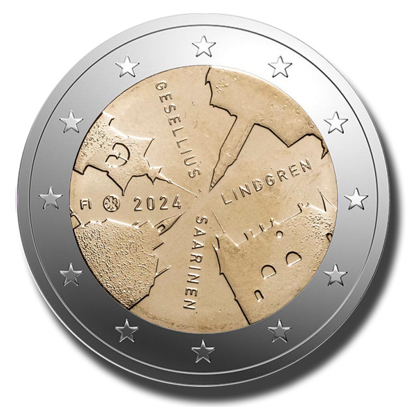 2024 Finland Finnish Architecture 2 Euro Coin