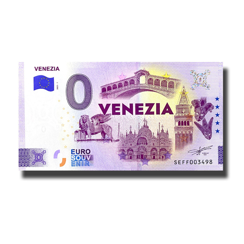 0 Euro Souvenir Banknote Venezia Italy SEFF 2025-1