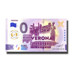 Anniversary 0 Euro Souvenir Banknote Verona Italy SEFF 2025-5