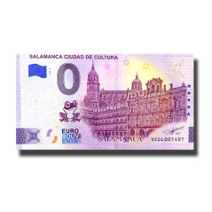 0 Euro Souvenir Banknote Salamanca Ciudad de Cultura Spain VEDL 2025-4