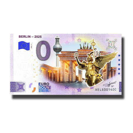 0 Euro Souvenir Banknote Berlin-2025 Colour Germany XELS 2025-5