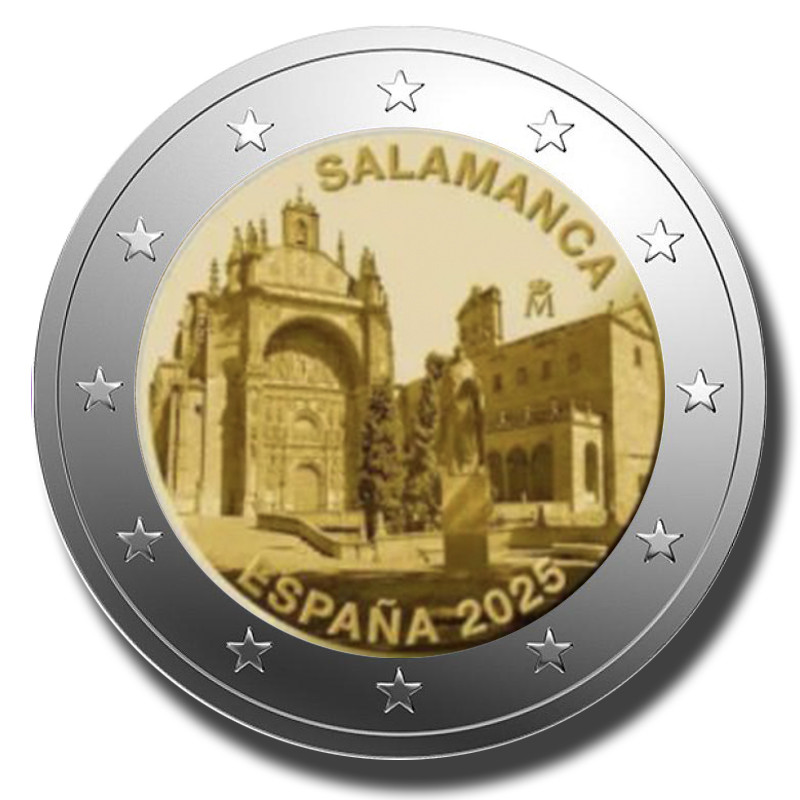 2025 Spain Old City Salamanca 2 Euro Coin 2025 Spain Old City Salamanca 2 Euro Coin
