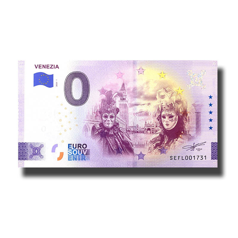 0 Euro Souvenir Banknote Venezia Italy SEFL 2025-1