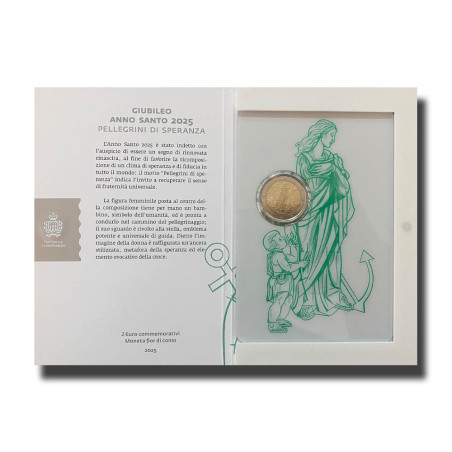 2025 San Marino Giubileo Anno Santo Pellegrini di Speranza 2 Euro Coin
