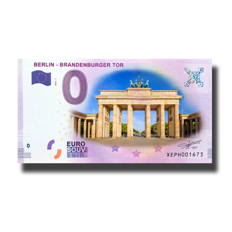 0 Euro Souvenir Banknote Berlin- Brandenburger Tor Colour Germany XEPH 2024-1