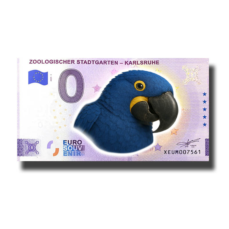 0 Euro Souvenir Banknote Zoologischer Stadtgarten-Karlsruhe Colour Germany XEUM 2025-1
