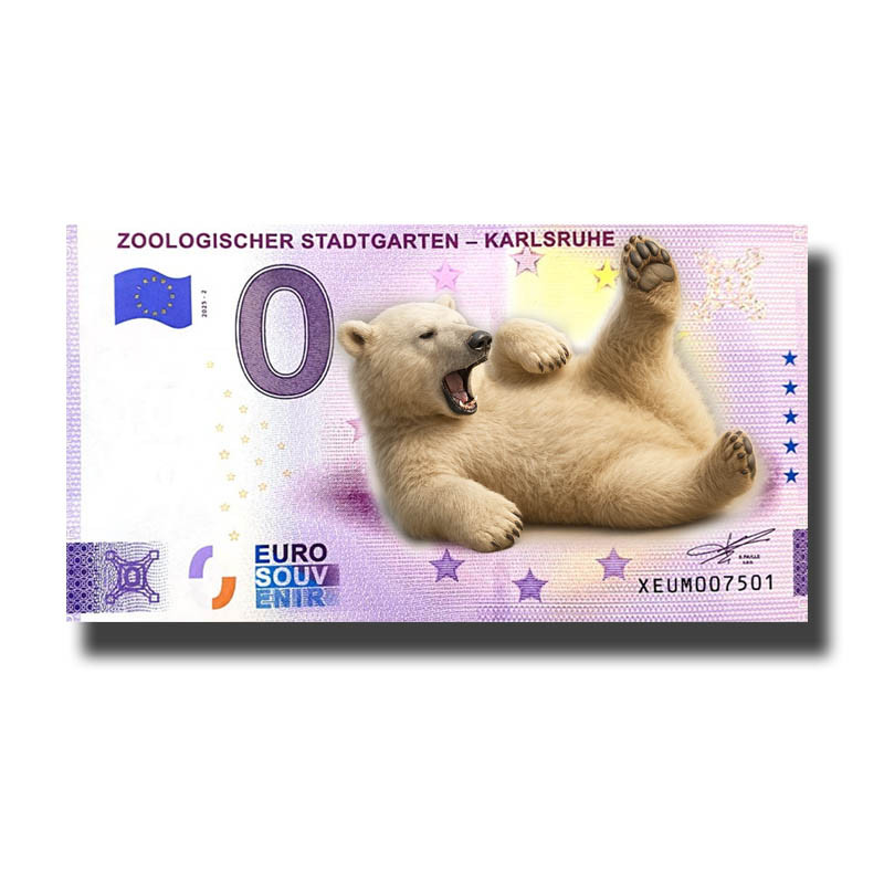 0 Euro Souvenir Banknote Zoologischer Stadtgarten-Karlsruhe Colour Germany XEUM 2025-2 0 Euro Souvenir Banknote Zoologischer Stadtgarten-Karlsruhe Colour Germany XEUM 2025-2