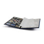 Basic stockbook, DIN A4, 16 black pages, unpadded cover, blue