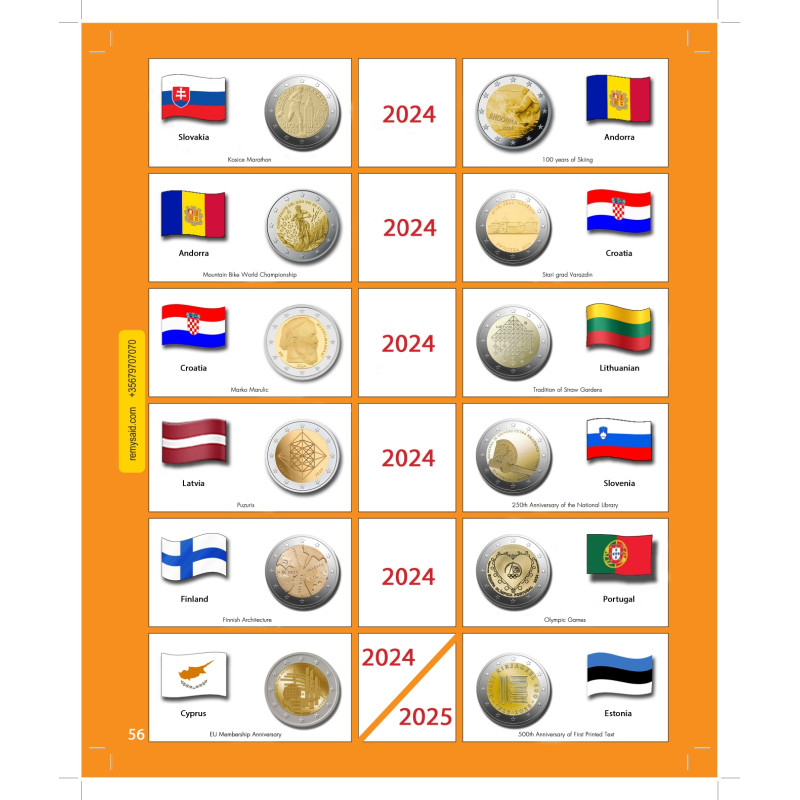 2€ Euro Commemorative Page 56
