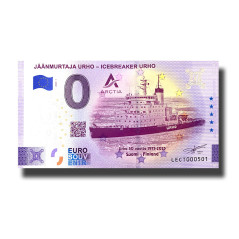 0 Euro Souvenir Banknote Jaanmurtaja Urho- Icebreaker Urho Finland LECT 2025-1