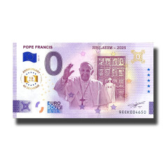 Anniversary 0 Euro Souvenir Banknote Pope Francis - Jubilaeum 2025 Italy SEEK 2025-10