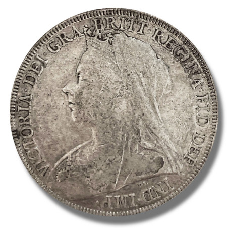 1896 VICTORIA CROWN SILVER COIN
