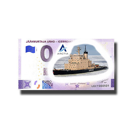 0 Euro Souvenir Banknote Jaanmurtaja Urho- Icebreaker Urho Colour Finland LECT 2025-1