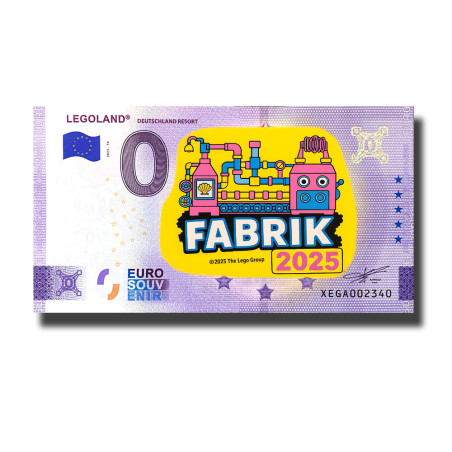 0 Euro Souvenir Banknote Legoland Deutschland Resort Colour Germany XEGA 2025-19