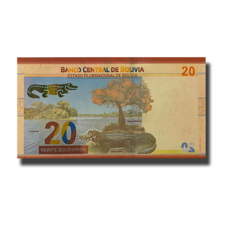 2018 Bolivia 20 Bolivianos Banknote Uncirculated