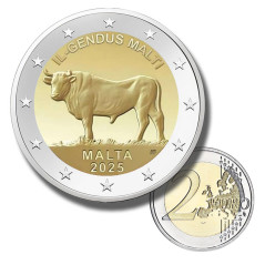 2025 Malta Il-Gendus Malti The Maltese Ox 2 Euro Coin