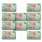 Zambia Ten Kwacha Pack of 10 Uncirculated Banknotes