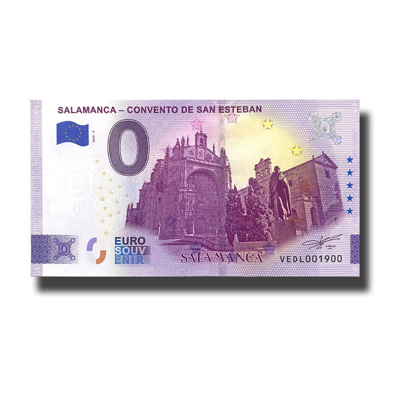 0 Euro Souvenir Banknote Salamanca- Convento de San Esteban Spain VEDL 2025-5
