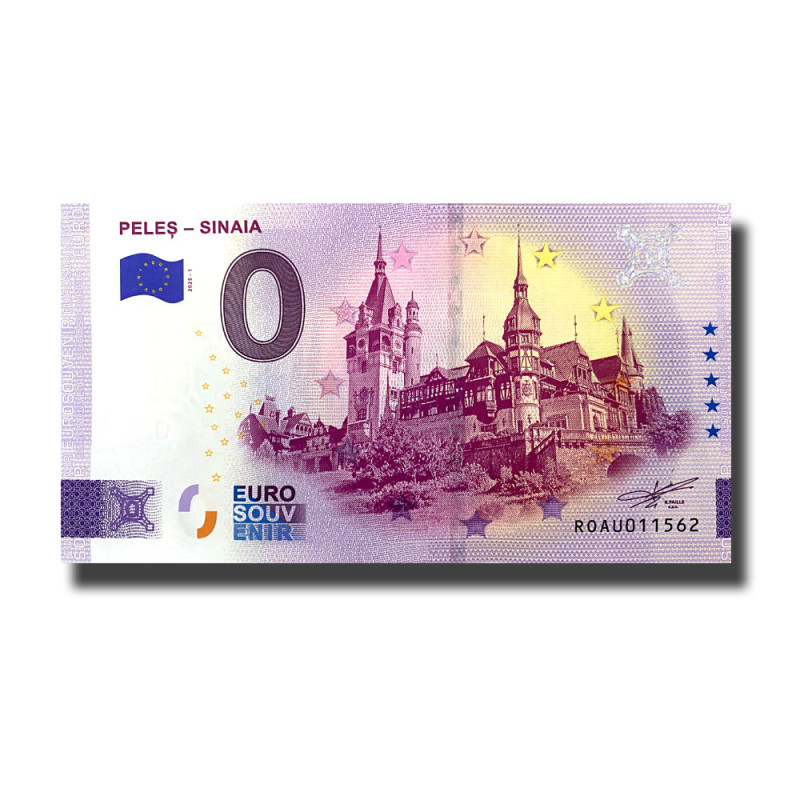0 Euro Souvenir Banknote PELES-SINAIA Romania ROAU 2025-1