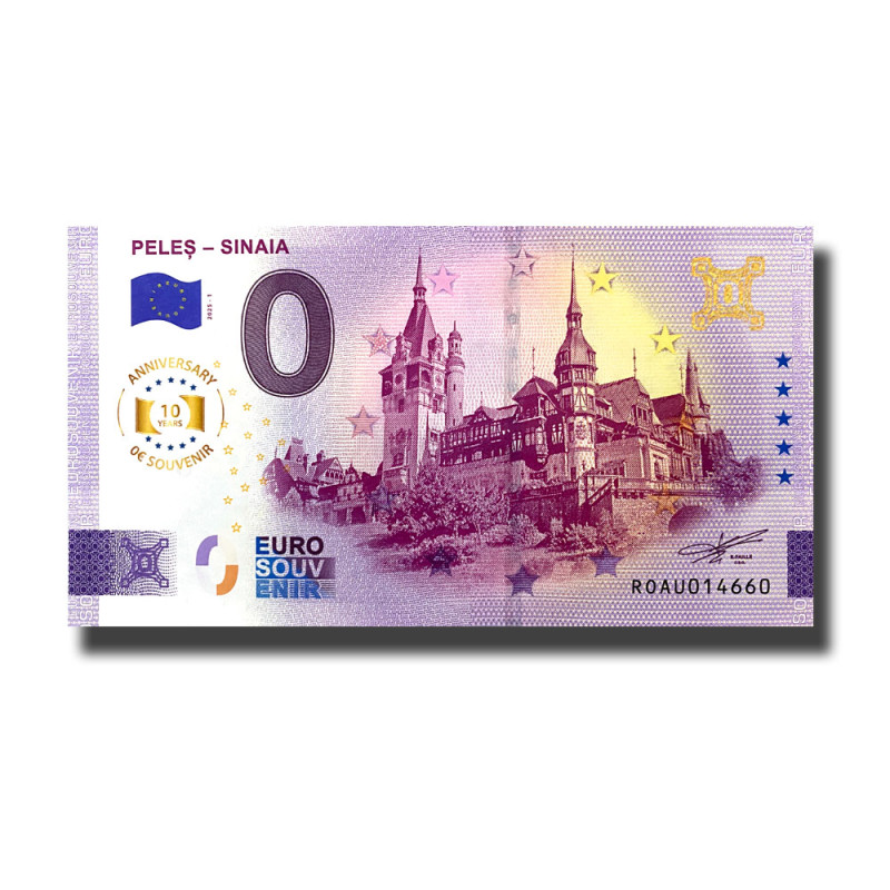 Anniversary 0 Euro Souvenir Banknote PELES-SINAIA Romania ROAU 2025-1