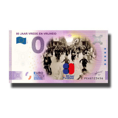 0 Euro Souvenir Banknote 80 Jaar Vrede En Vrijheid Colour Netherlands PEAX 2025-3