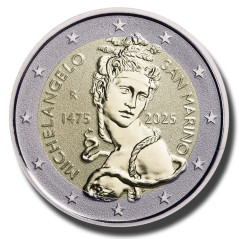 2025 San Marino Michelangelo ‘Reverse’ 2 Euro Coin Box
