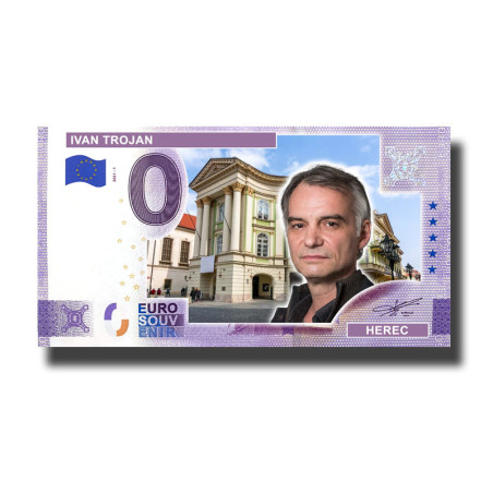0 Euro Souvenir Banknote Ivan Trojan- Herec Custom Colour Czech Republic 2025