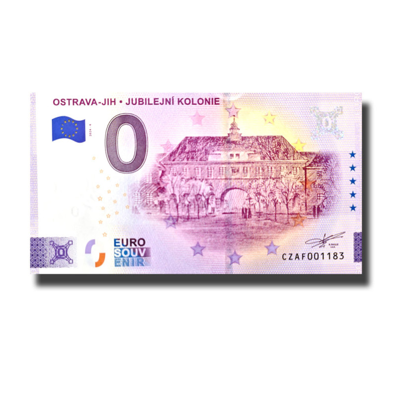 0 Euro Souvenir Banknote Ostrava-Jih Jubilejni Kolonie Czech CZAF 2024-4