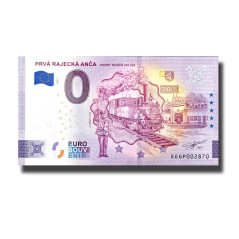 0 Euro Souvenir Banknote Prva Rajecka Anca Slovakia EEGP 2025-1