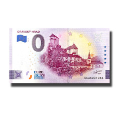 0 Euro Souvenir Banknote Oravsky Hrad Slovakia EEAK 2025-2