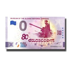 0 Euro Souvenir Banknote Museum of the Slovak National Uprising Slovakia EEAA 2025-9