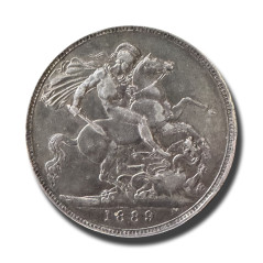 1889United Kingdom Victoria Full Crown Silver Coin