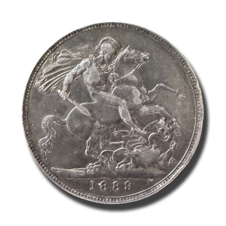 1889United Kingdom Victoria Full Crown Silver Coin