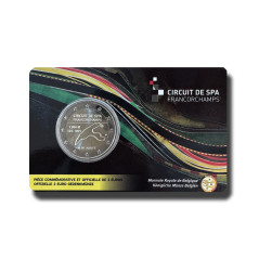 2025 Belgium Circuit de Spa Francorchamps- French Version 2 Euro Coin Card