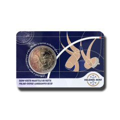 2025 Finland Sweden Athletics International 100 years- Finland Version 2 Euro Coin Card